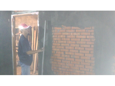 土水師傅施工照